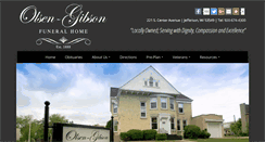 Desktop Screenshot of olsenfuneralhome.com